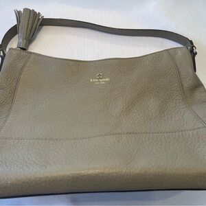 Kate Spade Taupe Leather Shoulder Bag